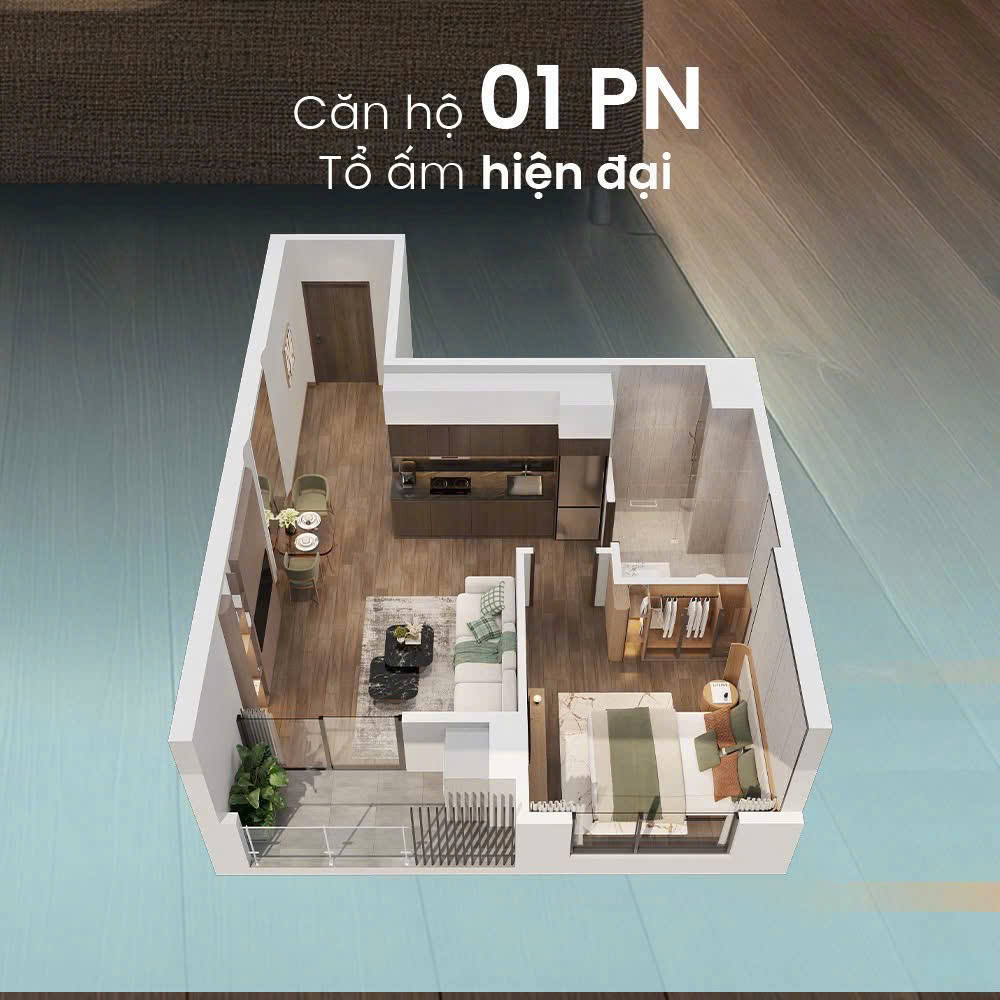 Mặt bằng 1 PHÒNG NGỦ