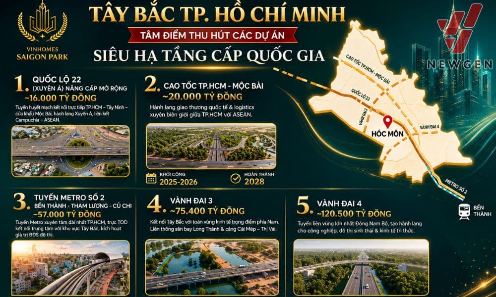kết nối hạ tầng Vinhomes Hocmon