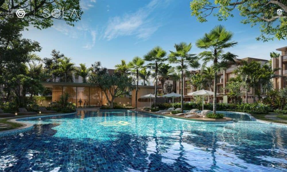 khu hồ bơi đạt chuẩn 5 sao