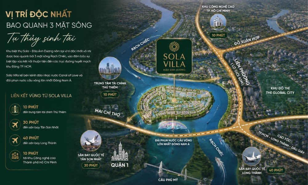 bản đồ vị trí bán đảo solla