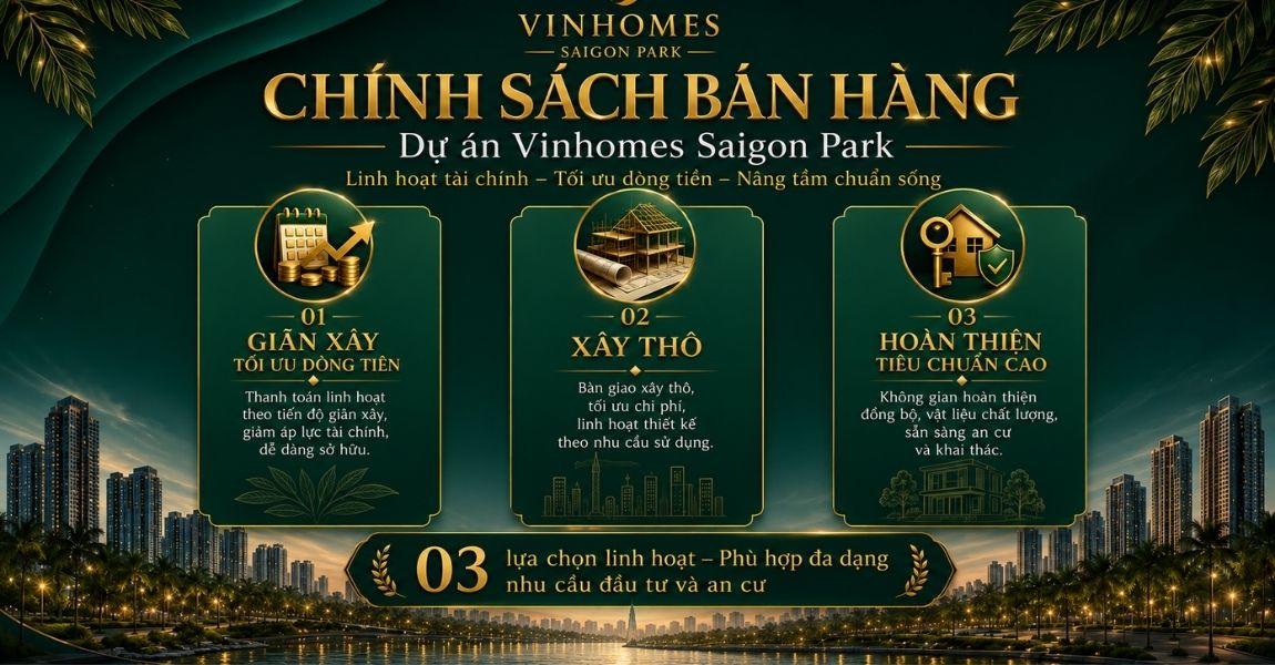chính sách bán hàng của dự án vinhomes sài gòn park