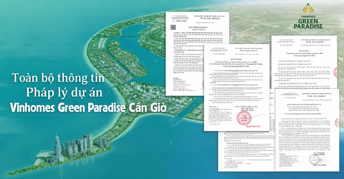 chứng nhận pháp lý vinhomes cần giờ