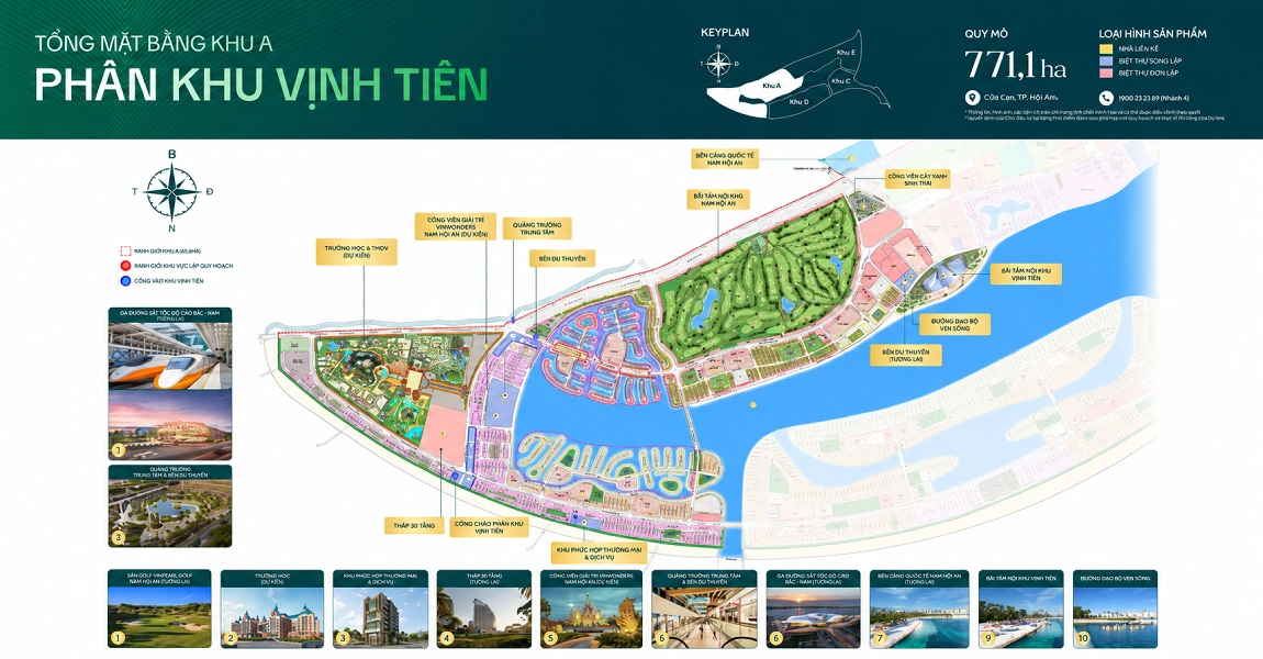 mặt bằng vịnh tiên