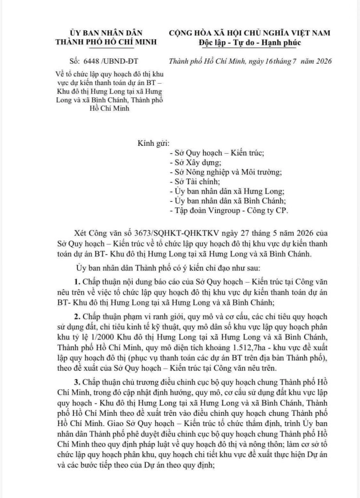quy hoạch khu đô thị hưng long