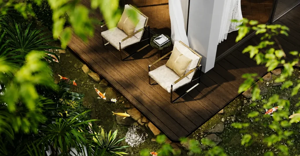 sân vườn biệt thự song lập