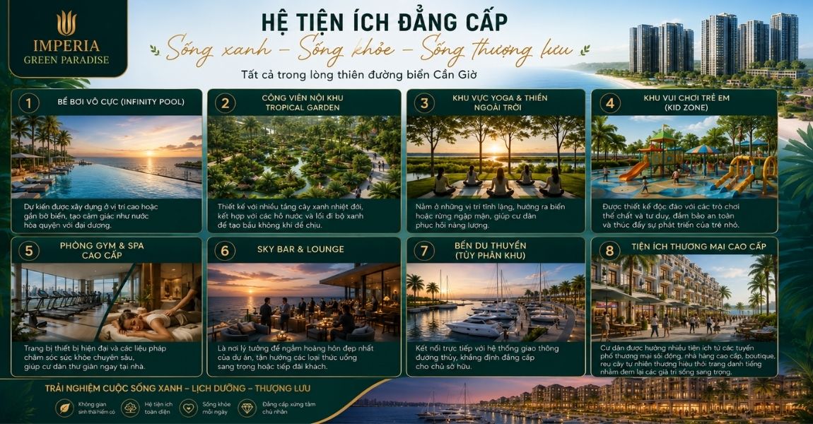 tiện ích căn hộ mik cần giờ