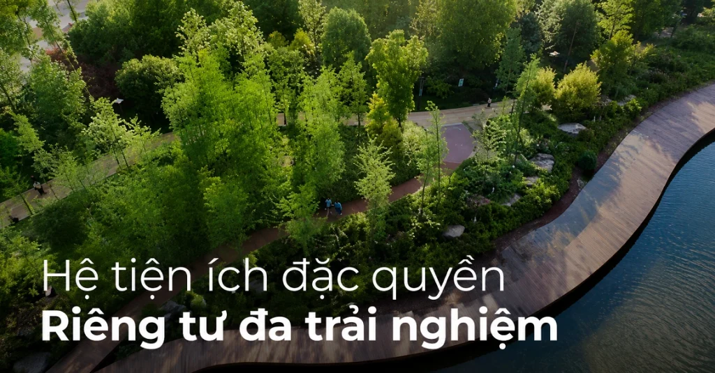 tiện ích đường dạo ven hồ