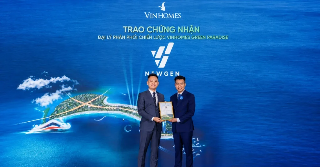 Newgen Invest Top 6 đại lý Vinhomes Green Paradise tháng 8/2026
