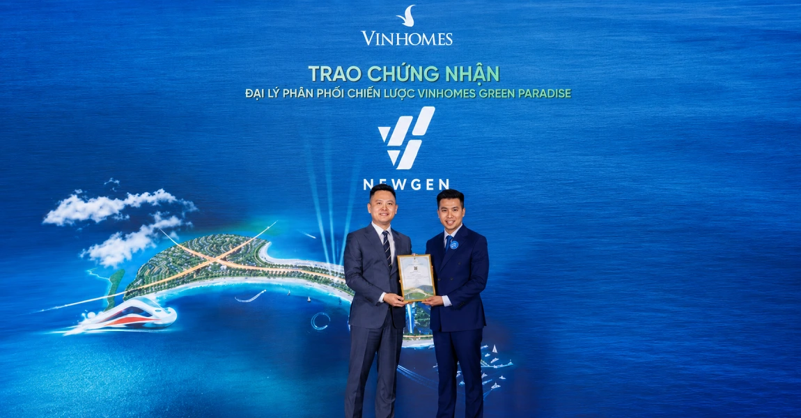 trao chứng nhận vinhomes green paradise