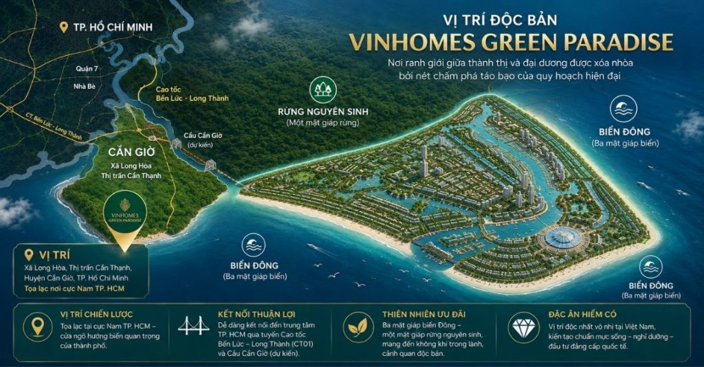 vị trí vinhome cần giờ