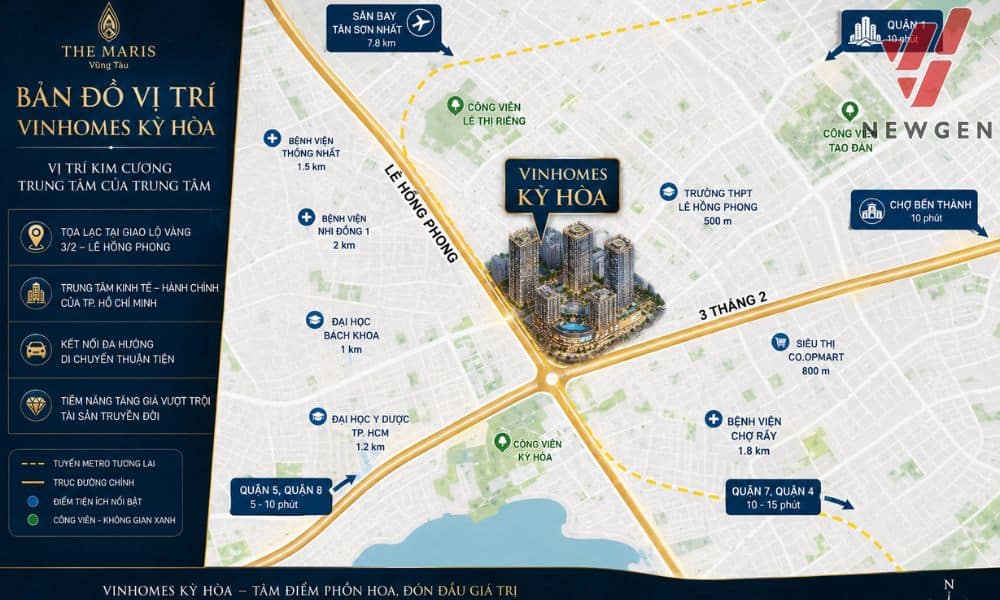 vị trí vinhomes kỳ hòa