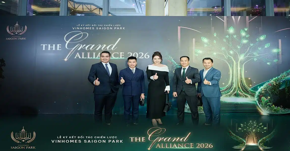 ceo nguyễn danh cường ký kết đối tác đại lý vinhomes sài gòn park