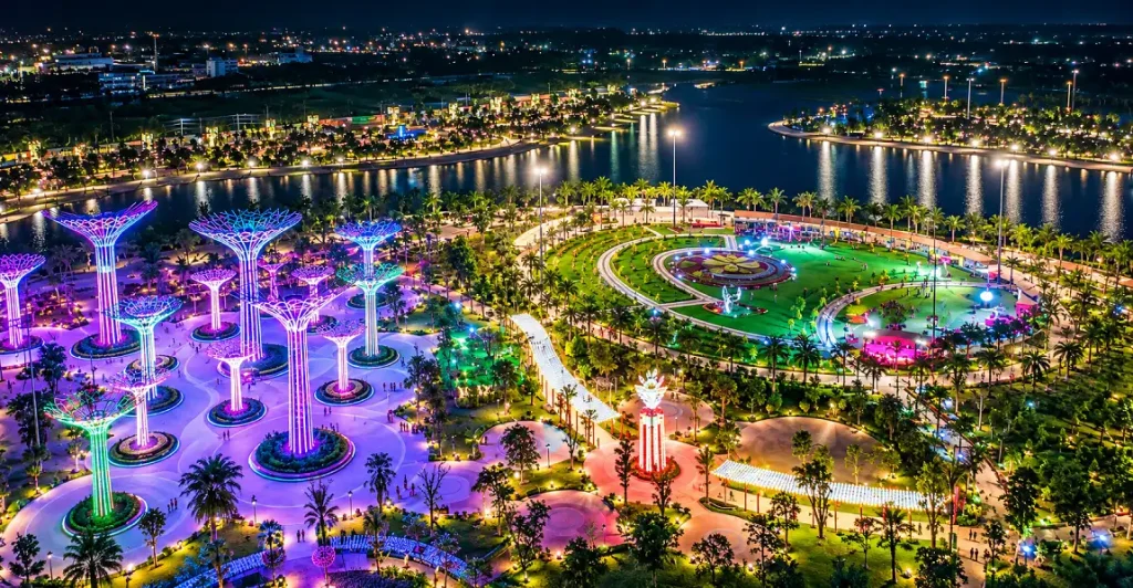 Công viên ánh sáng vinhomes grand park
