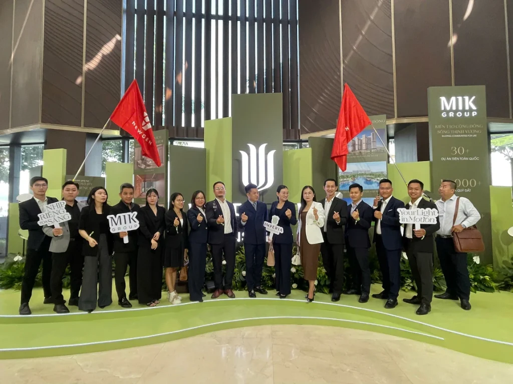 đội ngũ newgen invest tại lễ kick off dự án imperia sensa park