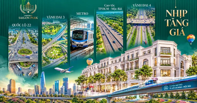 Hạ tầng Vinhomes Sài Gòn Park 2026: Tiến độ các tuyến kết nối Tây Bắc