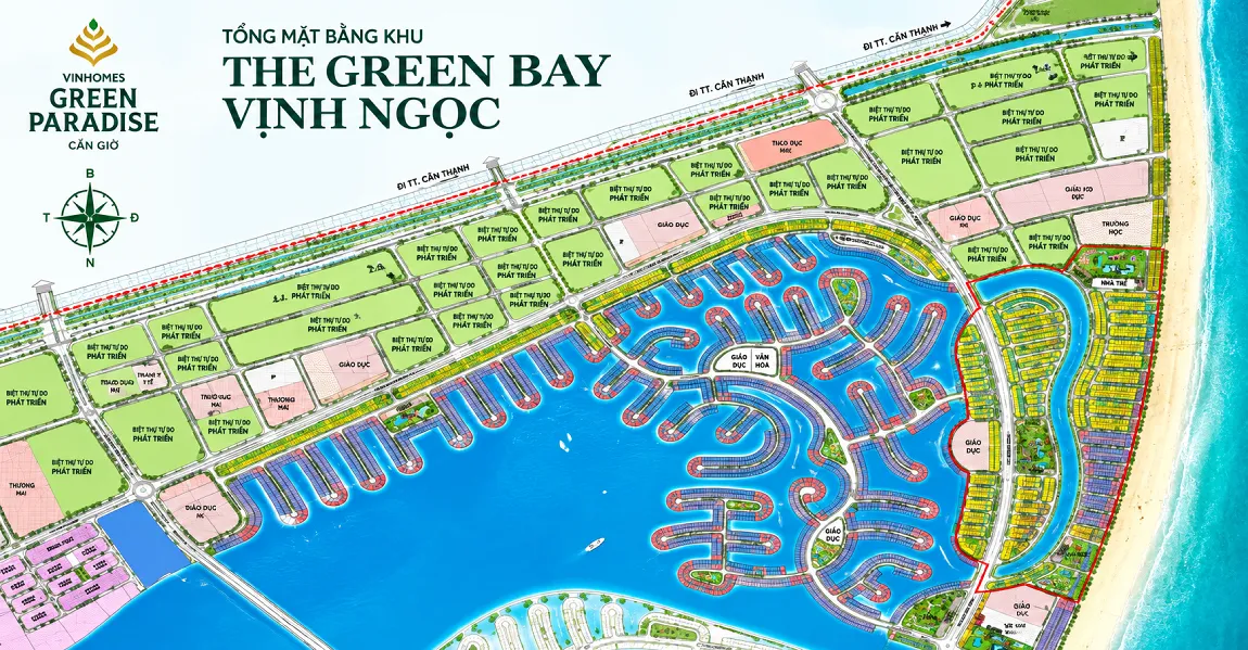 mặt bằng vịnh ngọc vinhomes cần giờ