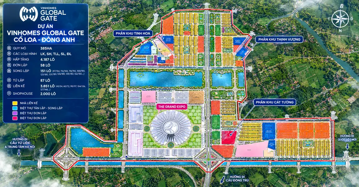 mặt bằng vinhomes global gate