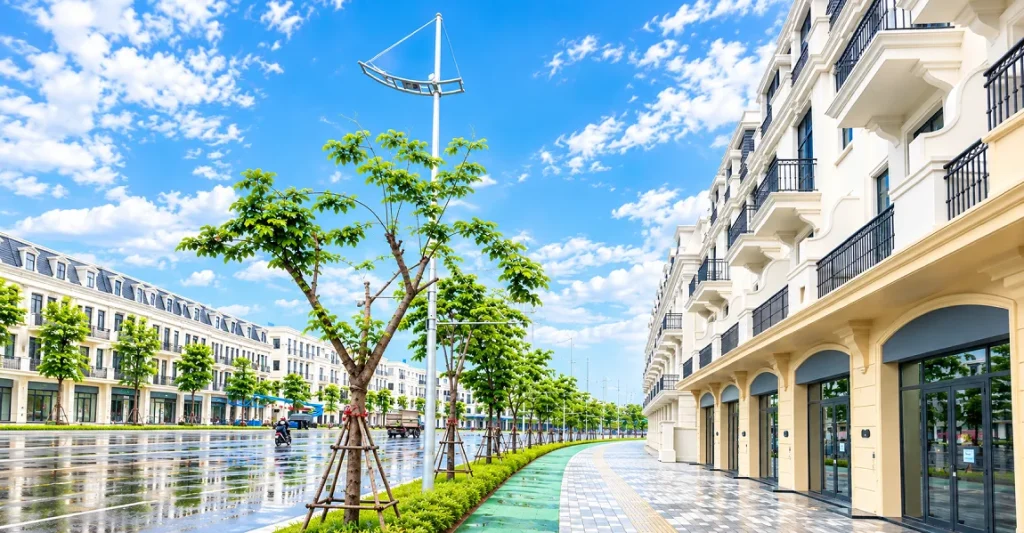 tiến độ nhà phố vịnh tiên cần giờ