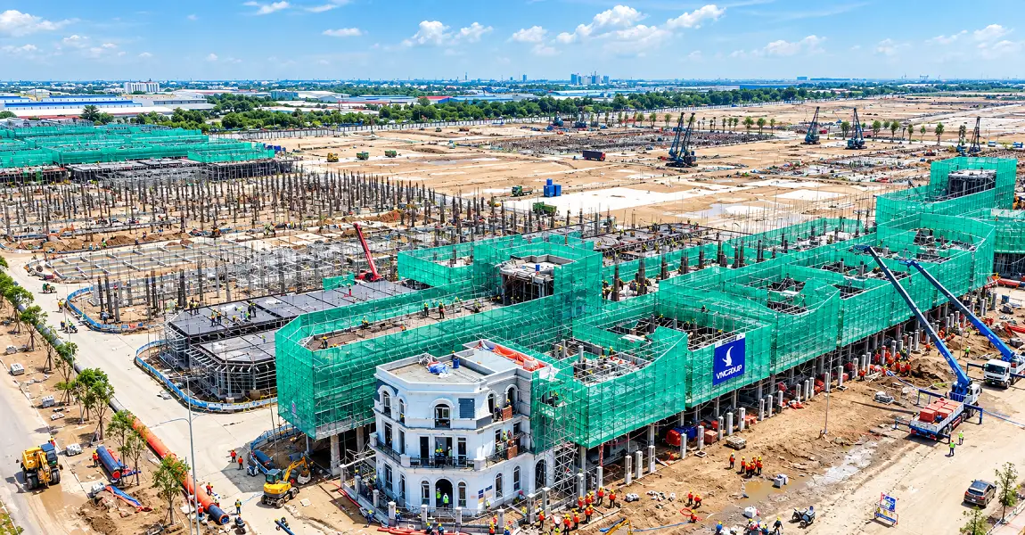 tiến độ nhà phố vinhomes Sài Gòn Park