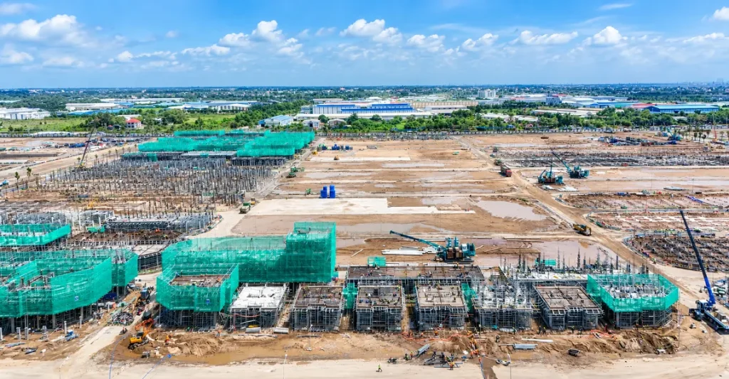 tiến độ xây dụng phân khu global park
