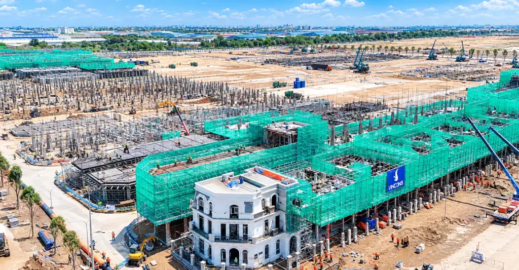 tiến độ xây dựng vinhomes sài gòn park