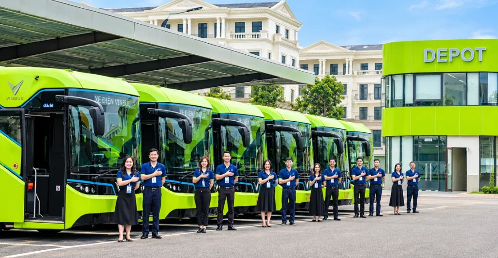 tiện ích xe bus điện vinhomes grand park