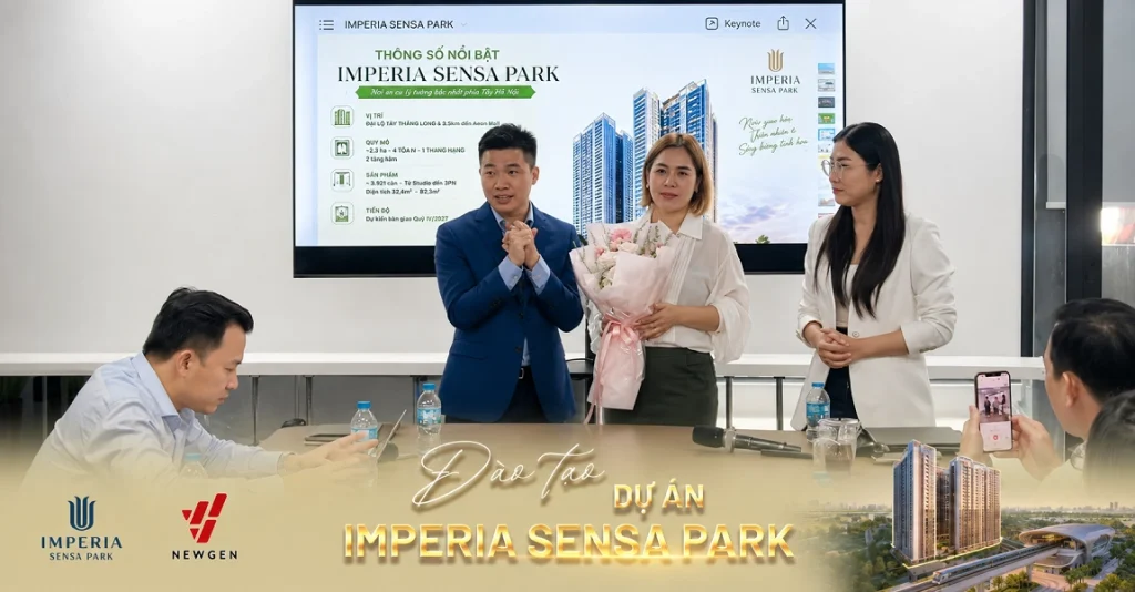 training dự án sensa park tại công ty newgen invest