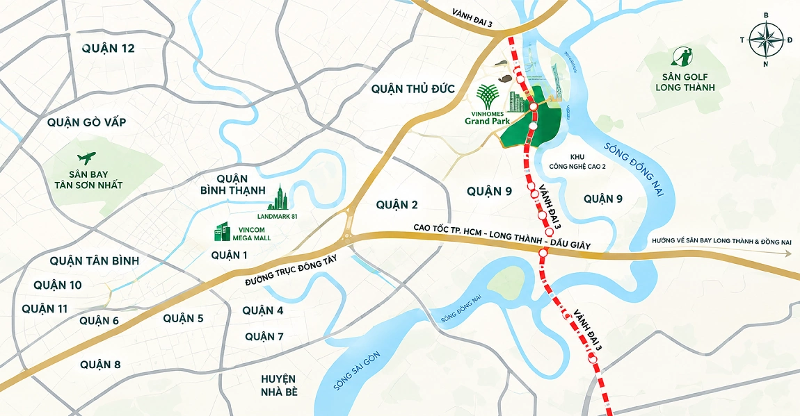 vị trí vinhomes grand park