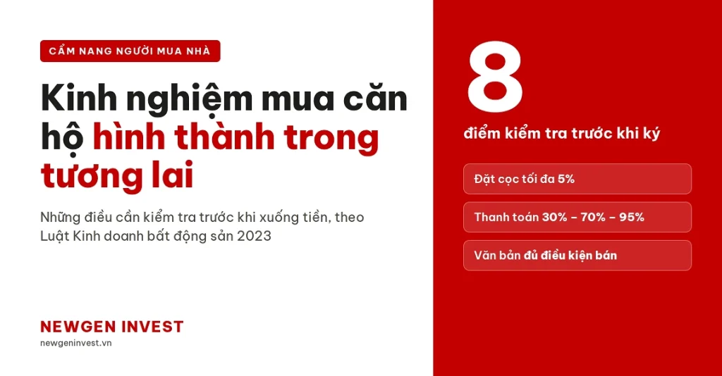 kinh nghiệm mua căn hộ hình thành trong tương lai