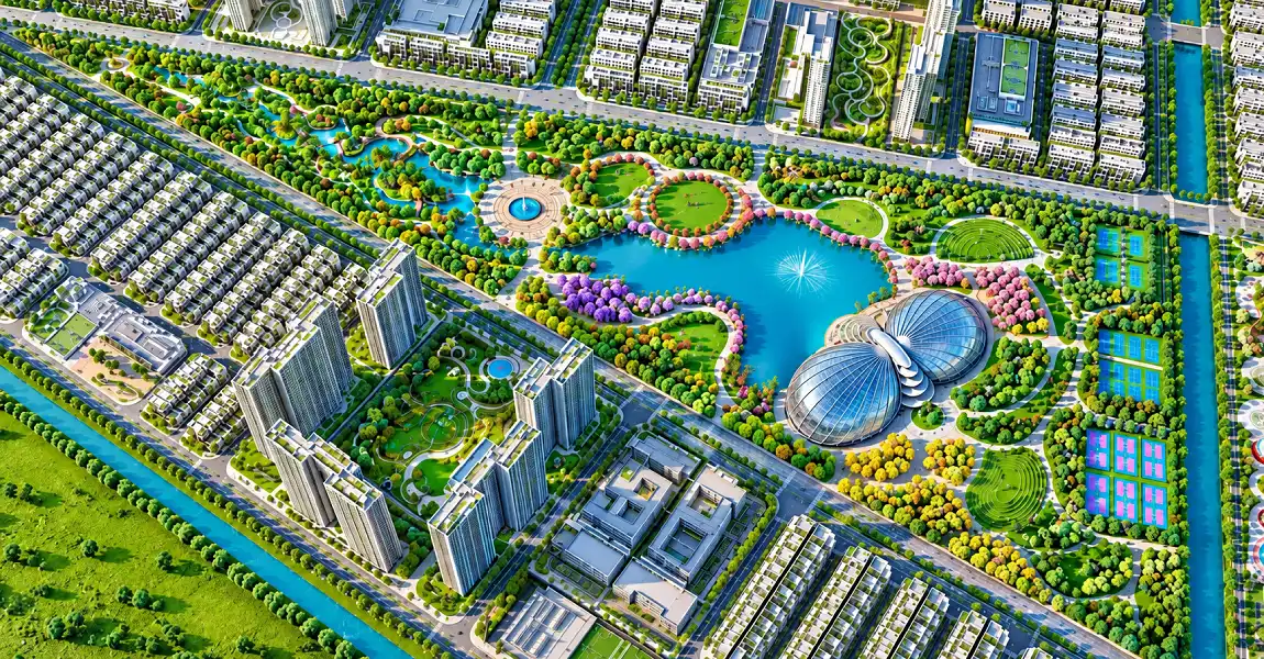toàn cảnh căn hộ vinhomes hóc môn